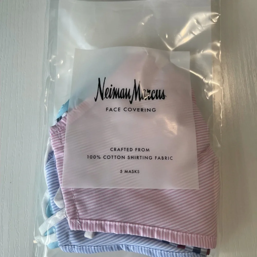 5 pk Neiman Marcus Men’s face covering